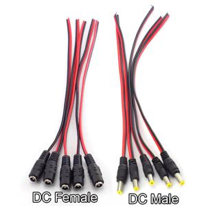 DC 12v 연장 케이블 남성 여성 커넥터 플러그 전원 케이블 코드 와이어 CCTV 케이블 카메라 LED 스트립 라이트 어댑터 2.1*5.5mm