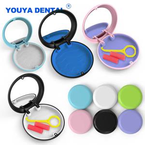 틀니 보관 상자 Invi-salign 치열 교정기 리테이너 교정기 보관 상자 틀니 컨테이너 보호 케이스 주최자