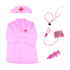 어린이 시뮬레이션 의사 간호사 장난감 놀이 역할 놀이 핑크 세트 어린이 대화 형 게임 파티 소녀 생일 선물 TMZ