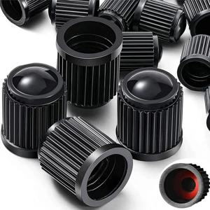 범용 자동차 밸브 캡 플라스틱 휠 타이어 공기 줄기 커버 블랙 레드 블루 먼지 타이어 밸브 캡 자동차 오토바이 자전거 자전거