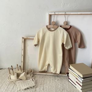 신생아 여아 남아 롬퍼, 긴 소매 코튼 어린이 점프수트, 귀여운 옷, 아기 복장, 용수철 가을