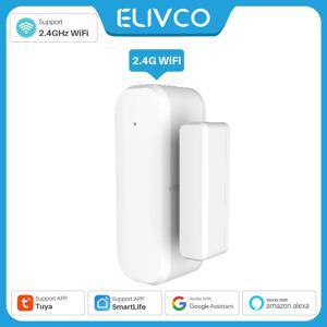 투야 스마트 문짝 센서, 와이파이 문짝 창 열림 감지기, 스마트 홈 보안 경보 시스템, 스마트 라이프 앱 제어