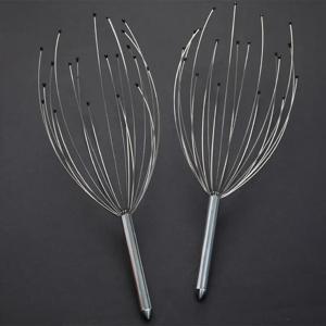 깊은 휴식을 위한 20개의 발톱 머리 마사지 긁는 도구가 있는 두피 마사지기