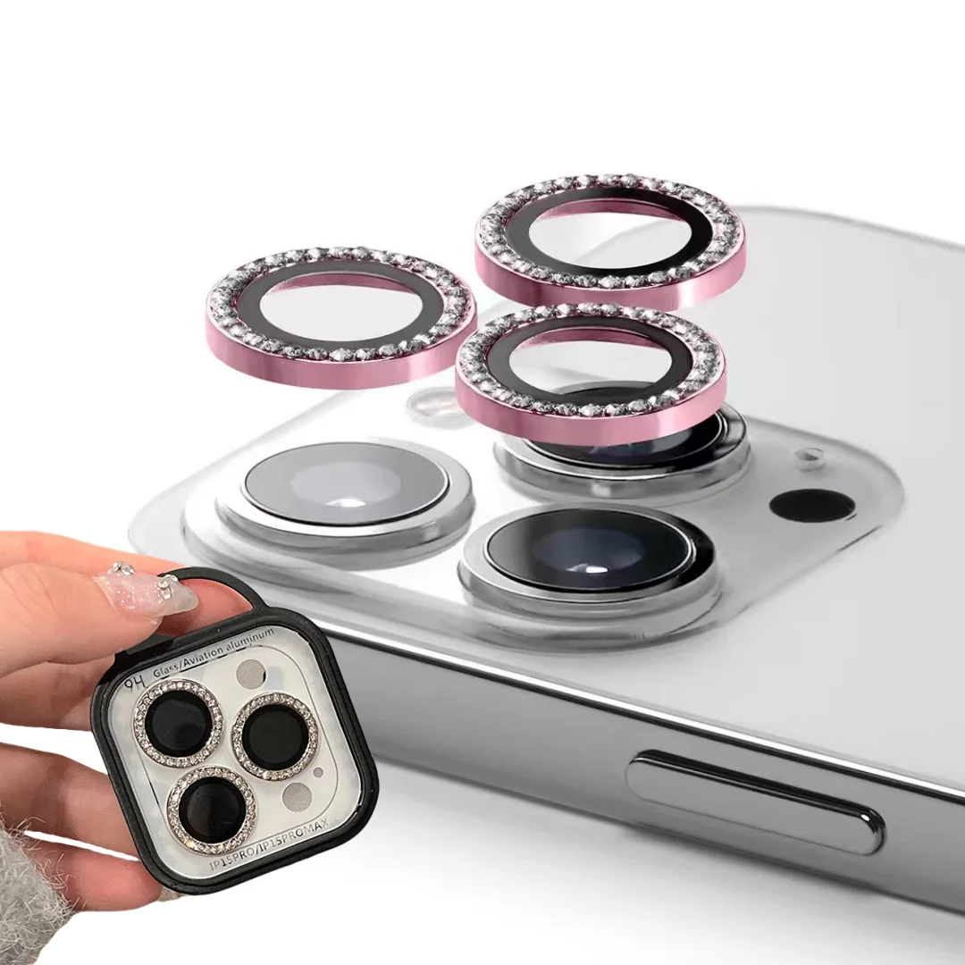 아이폰 14 플러스용 다이아몬드 금속 보호 유리, 카메라 렌즈 보호대, 아이폰 11 12 13 프로 맥스 미니 15 프로 맥스, 2-3 개