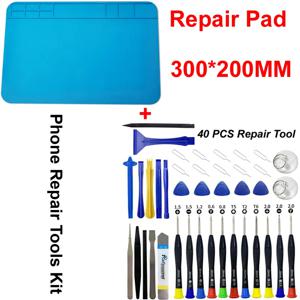 수리 패드 절연 내열성 납땜 스테이션 실리콘 매트 작업 휴대 전화 수리 드라이버 도구 키트