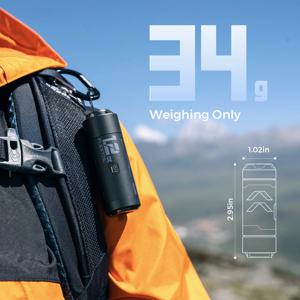 FLEXTAIL ZERO PUMP - 34g 휴대용 캠핑 공기 펌프 수면 패드용 전기 팽창기, 충전식 배터리 1개 포함