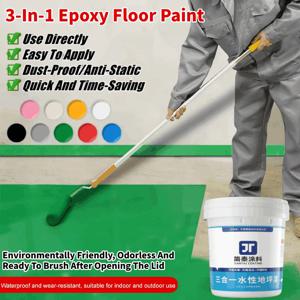 Jinshijia 수성 에폭시 바닥 페인트, 밝은 색상 코팅, 유지 보수가 필요 없는 수성 에폭시 바닥 페인트