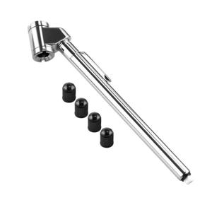 연필 타이어 압력 게이지, 10-120 PSI 듀얼 헤드 트럭 에어 게이지, 정확한 기계식 듀얼 척 휠 서비스 검사기