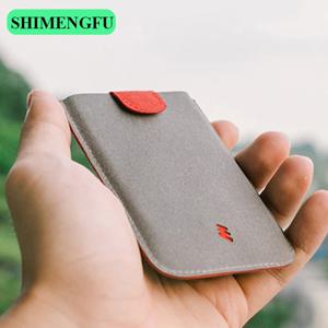 DAX V1 V2 V3 가죽 카드 홀더 미니 슬림 휴대용 당겨 남자 신용 카드 지갑 색상 그라디언트 5 카드 머니 지갑 여성 핸드백