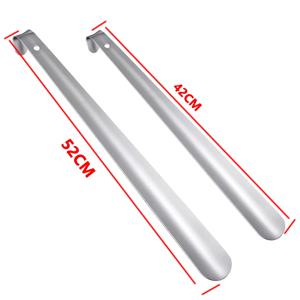 전문 구h 주걱 42/52cm 스테인레스 스틸 구두 뿔 쉬운 핸들 금속 구두 추출기 게으른 구두 도우미 구두 액세서리