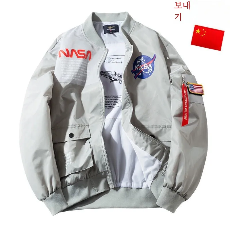 플러스 사이즈 남성 캐주얼 야구 재킷 가을 겨울 신상 루즈핏 파일럿 코트 청년 인기 방풍 아우터웨어