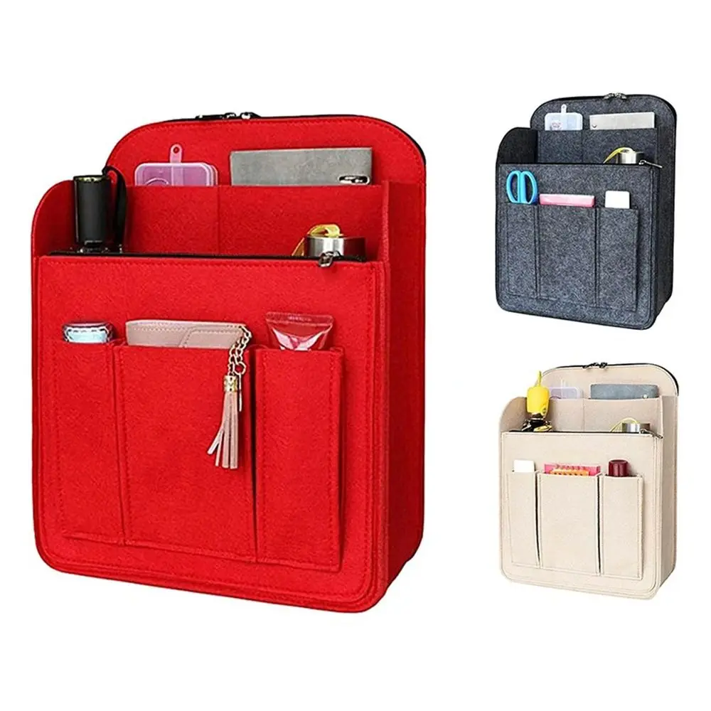 롱샴프 백팩용 다용도 포켓 인서트 백 오거나이저 펠트 백팩 내부 가방 라이너 백