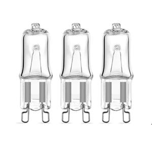 G9 220V 60W 25W 40W 핀 할로겐 전구 G9 고전압 플러그인 크리스탈 전구 소형 전구 할로겐 텅스텐 필라멘트 전구