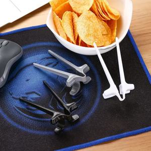 1개입 게으름뱅이 젓가락 - 비디오 스트리밍 시 손을 더럽히지 않고 간식과 게임을 즐길 수 있는 클립형 음식 홀더