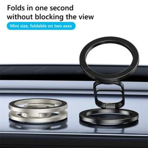 새로운 양면 자기 전화 스탠드 링 홀더 Magsafe iPhone 16 15 14 13 12 Pro Max 체육관 자동차 홀더 용 킥 스탠드 자석 그립