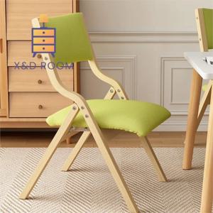 X & D 식사 등받이 의자 가정용 북유럽 미니멀리스트 소파 바닥 없음 휴대용 접이식 의자 레저 의자 식탁 의자