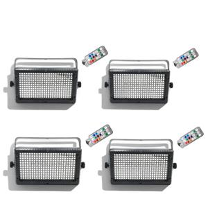 4개 세트 라이트바 워시 60W 스트로브 무선 제어 RGB 3in1 LED 업라이트 바 DMX512 DJ 파티 디스코용