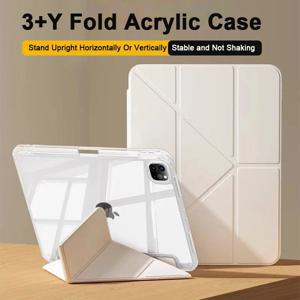 iPad Air 5 Air 11 A16 11th M3 iPad Pro 11 12.9 13 10th 10.9 10.2 9th 8th 7th 6th 5th 9.7 미니 7 6 펜 홀더가있는 스마트 케이스