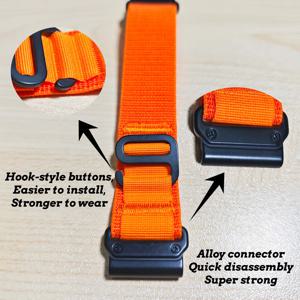 가민 Fenix5/5X Pro, Fenix 6/6X Pro, Fenix 7/7X, Fenix 8/8X, Quickfit 22/26mm용 나일론 시계 스트랩 (벨트 교체)