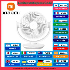XIAOMI MIJIA DC 인버터 데스크탑 순환 팬, 지능형 3차원 공기 공급 장치, 가정용 데스크탑 팬, MI HOME 앱 지원