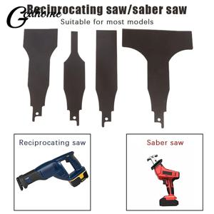 4PCS 왕복 톱 세이버 톱 블레이드 전기 왕복 톱 블레이드 녹 제거 벽 시멘트 바닥 청소 벽 스크레이퍼