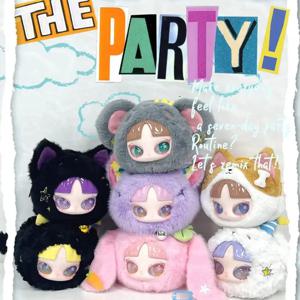 INN 7 일 파티 시리즈 플러시 비닐 블라인드 박스 배낭 펜던트 플러시 지퍼 지갑 책 포장 액세서리 미스터리 박스 장난감