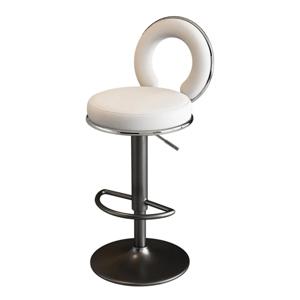 새로운 간단한 바 의자 가정용 회전식 리프팅 의자 바 의자 프론트 데스크 소프트 가방 등받이 높은 의자