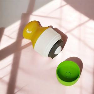 리필 가능한 자외선 차단제 디스펜서 및 롤러 어플리케이터 - 여행용 일상 사용을 위한 트위스트업 용기 누출 방지 이중 구획 디자인