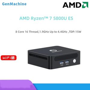 젠머신 AMD 라이젠 7 5800U ES 윈도우 11 미니 PC 8코어 16스레드 TDP 15W DDR4 SSD WIFI6 BT5.2 게이밍 PC DIY 게이밍 컴퓨터