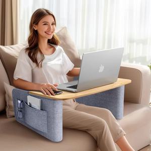 다기능 무릎 노트북 책상, 게으른 소파 트레이 테이블, 침대용 책상, 작은 공간에서 사용하기 위한 독서 및 게임용 테이블