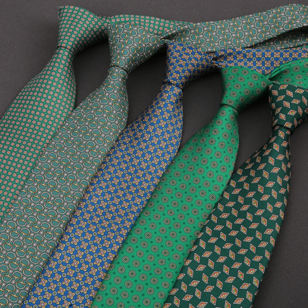 남자를위한 새로운 8CM 인쇄 넥타이 신랑 비즈니스 웨딩 파티를위한 넥타이 페이즐리 꽃 디자이너 스카프 넥타이