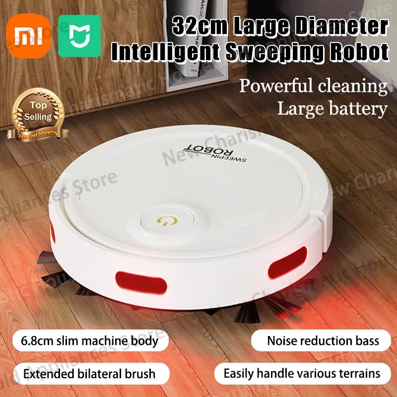 샤오미 32cm 대형 지능형 청소 로봇, 게으른 가정용 청소 기계, 청소, 흡입 및 물걸레질 완전 자동
