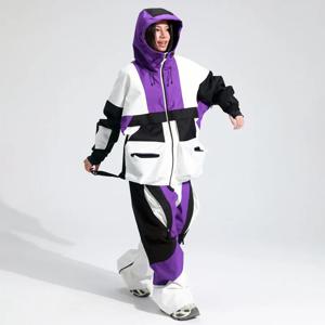 2026 겨울 후드 재킷 바지 여성 스노우 슈트 야외 스포츠 산악 남성 스키 세트 방수 따뜻한 남성 스노보드 의상