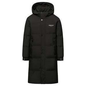 겨울 럭셔리 브랜드 남성 다운 재킷 코트 파카 패딩 따뜻한 푸퍼 재킷 롱 남성 재킷 무릎 길이 두꺼운 후드 HXY0258