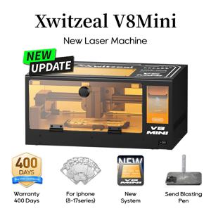 Xwitzeal V8MINI 레이저 스크린 기계 아이폰 8-17 시리즈 스크린 스탠드/유리 백 커버/카메라 제거용 전화 수리 도구 포함