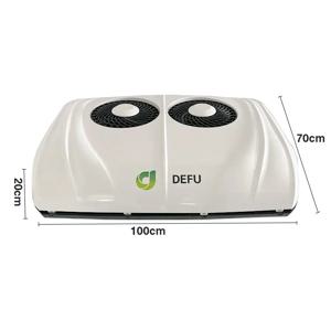 자동 루프탑 더블 팬 고효율 에어컨 12v 차량용 에어컨 트럭 자동차 밴용