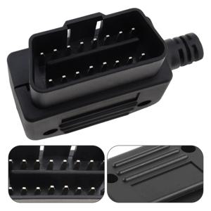 Obd ii obd2 l 유형 16 핀 남성 자동 자동차 커넥터 케이블 와이어 소켓 커넥터 플러그 쉘 및 나사 j1962m