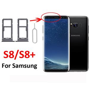 삼성 갤럭시 S8 G950 G950F S8 Plus G955 G955F 전화 하우징 새 SIM 카드 어댑터 및 마이크로 SD 카드 트레이 홀더