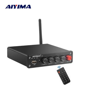 AIYIMA 오디오 B01 Bluetooth TPA3116D2 서브우퍼 증폭기 100W HiFi 스테레오 디지털 2.1 클래스 D 앰프 베이스 트레블 홈 시어터용