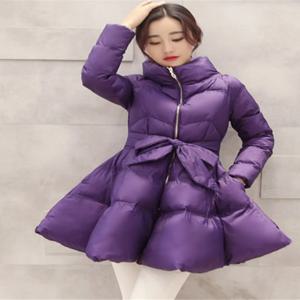 여성용 따뜻한 외투, 코튼 패딩 재킷, 의류 벨트, 지퍼 파카, A 워드 재킷, 겨울 코트, 2023 신상 패션