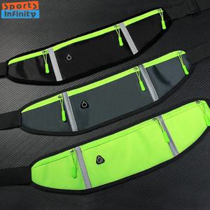 스포츠 러닝 조깅 허리 가방 파우치, 휴대 전화 포켓, 방수 보이지 않는 벨트 지퍼 백, 남녀공용 야외 체육관