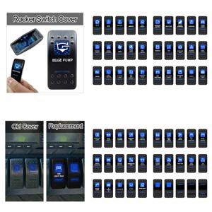 BANDC 로커 스위치 커버 앵커 빌지 펌프 라벨 캡 자동차 RV 마린 대시 패널 보트 액세서리 칼링 스위치 방수