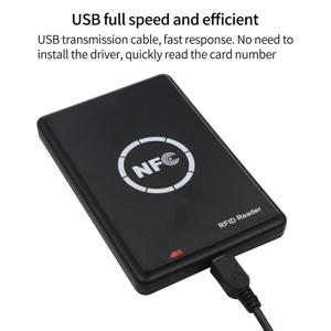 다중 주파수 NFC 스마트 카드 리더 라이터 RFID 복사기 복제기, 125KHz 13.56MHz USB Fob 프로그래머 키 카드 복사 암호화