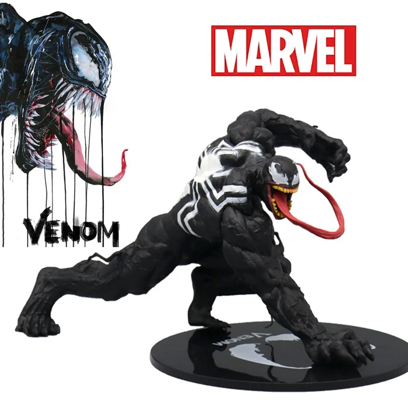 Marvels Venoms 스파이더 맨 영화 그림 액션 장난감 모델 플레이트 자동차 장식 인형 생일 장난감 선물
