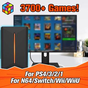 3760+PC/3D 게임이 포함된 Win PC/노트북용 PS4/PS3/PS2/WiiU/Wii/N64/DC/PS1용 Launchbox 게임 하드 드라이브 디스크 레트로 게임 콘솔
