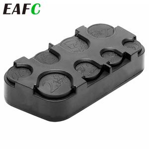 자동차 보관 동전 지갑 저축 상자 유로 동전 은행 동전 홀더 케이스 플라스틱 미니 유로 동전 디스펜서 플라스틱 보관 상자