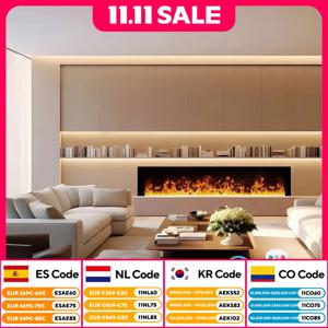 모던 3D 화염 증기 벽난로 리모컨 전기 벽난로, 조용한 물 안개, 전기 장식, 분무 벽난로안개벽난로 아날로그 화염 전자 벽난로 가정용 금속 코어 3D 장식 스프레이 벽난로 가습기 지능형 가구 가습기 벽난로는 불꽃을 시뮬레이션할 수 있다목재나 천연가스 등 재래식 연료를 사용하지 않고 정제수만 사용한다.안개 장치의 초음파 기능은 정제수를 매우 가는 입자로 바꿀 수 있다.이 입자들은 LED