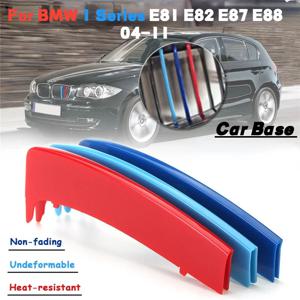 M 스타일 2 스타일 3D 스포츠 그릴 커버 클립 트림, BMW 1 시리즈 E81 E82 E87 E88 2004 2005 2006 2007 2008 2009 2010 2011