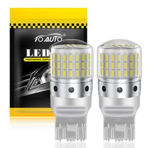 2pcs Canbus T20 7440 WY21W W21W 7443 W21/5W 자동차 방향 지시등 LED T25 3156 P27W 3157 P27/7W 전구 역방향 자동 램프 흰색 12V