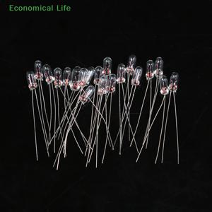 에디슨 백열 필라멘트 라이스 미니어처 램프 전구, 20 개, 3mm, 4mm, 6V, 12V